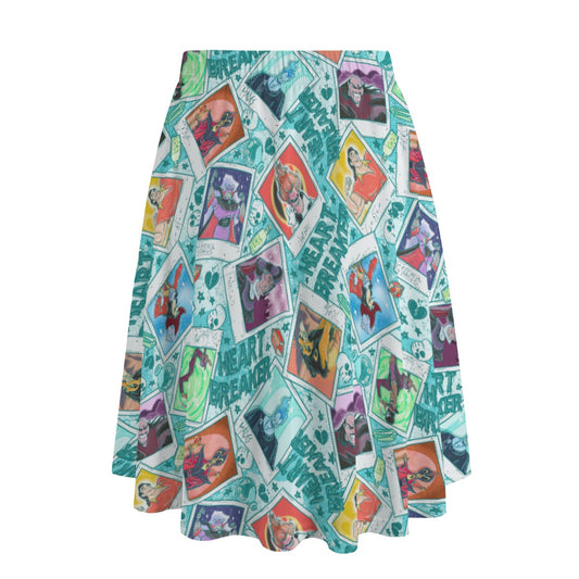 Heartbreaker Villaintine - Women's Pocket Midi Skirt