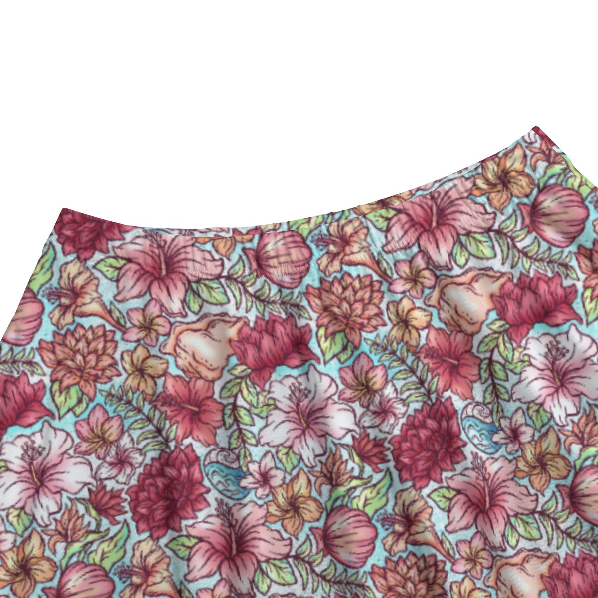 Fairytale Florals – Island Princess - Women's Pocket Midi Skirt