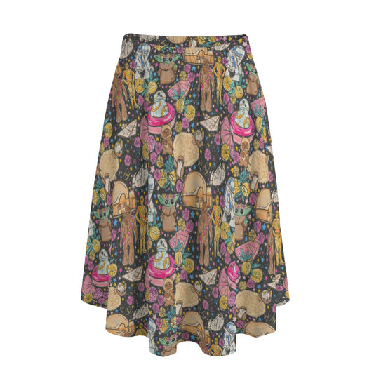 Tropical Space Squad - Women's Pocket Midi Skirt