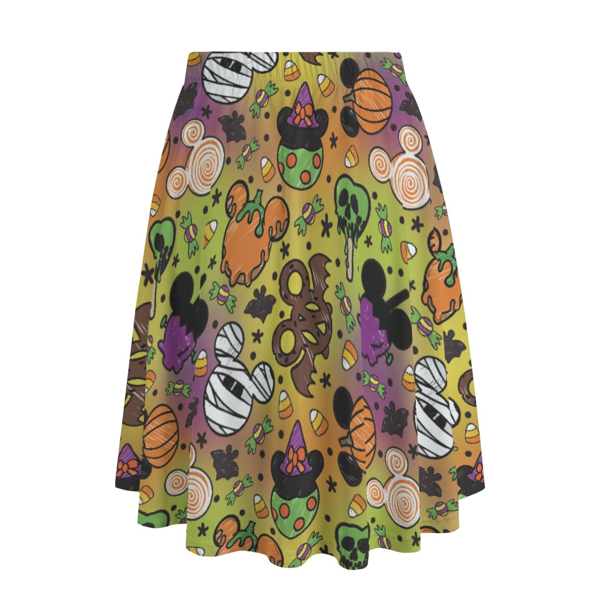 Monster Snacks Treats - Women's Pocket Midi Skirt