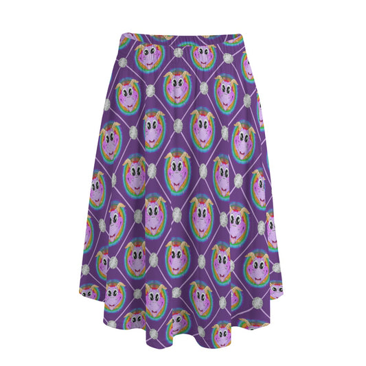 Geometric Figment - Women's Pocket Midi Skirt