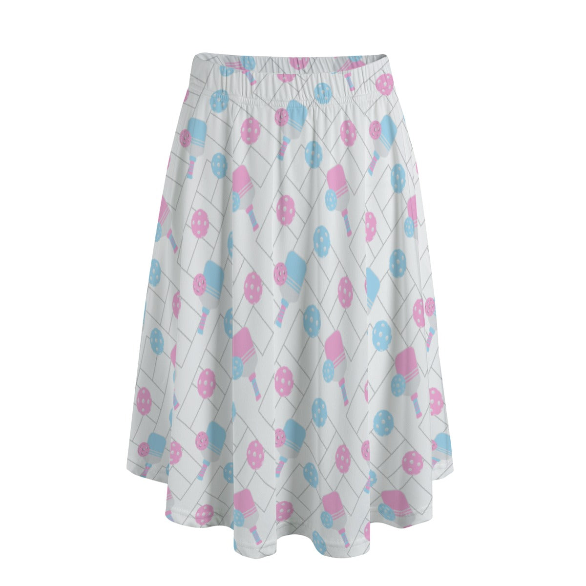 Pickleball Court Spin - Women's Pocket Midi Skirt