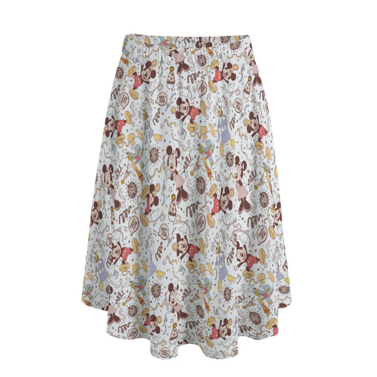 New Year Celebration Crew - Women's Pocket Midi Skirt