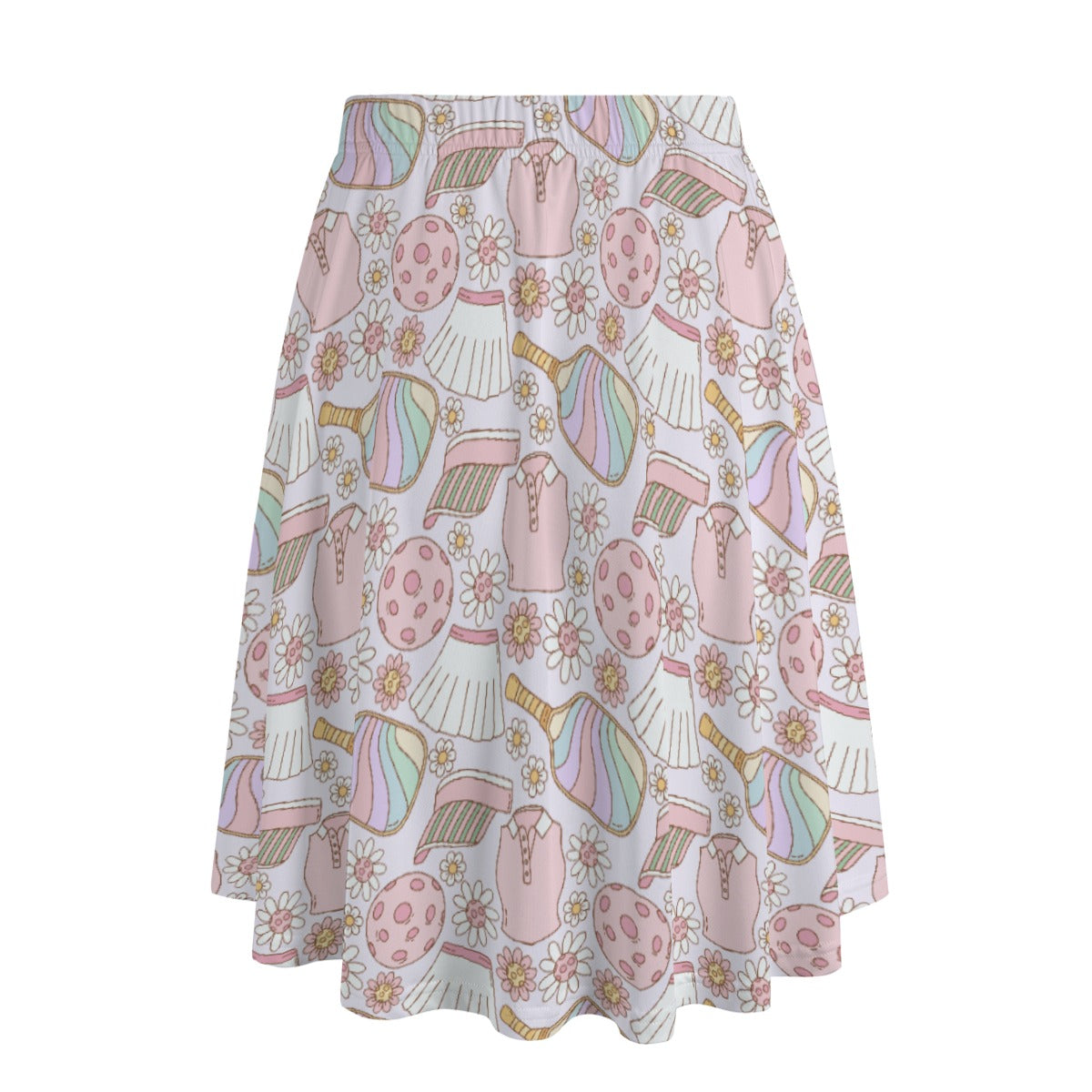 Rainbow Pickleball - Women's Pocket Midi Skirt