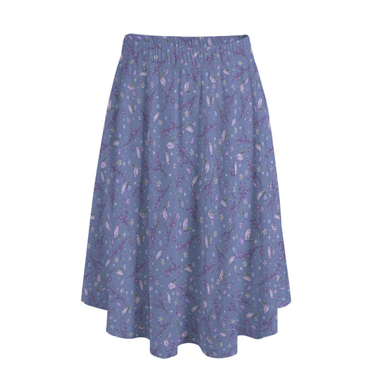 Lavender Vibes - Women's Pocket Midi Skirt
