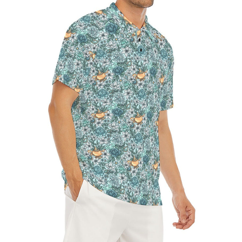 Fairytale Florals - Arabian Princess - Men's Polo Shirt