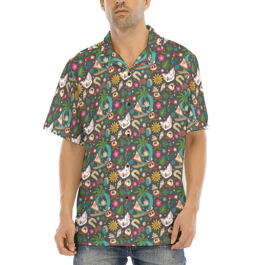 Polynesian Princess Icons - Men's Hawaiian Button Up Shirt
