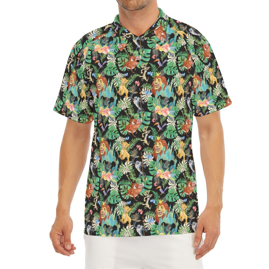 Watercolor Jungle Pride - Men's Polo Shirt