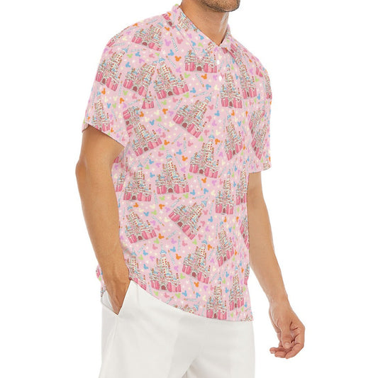 25th Birthday Cake Castle - Men's Polo Shirt