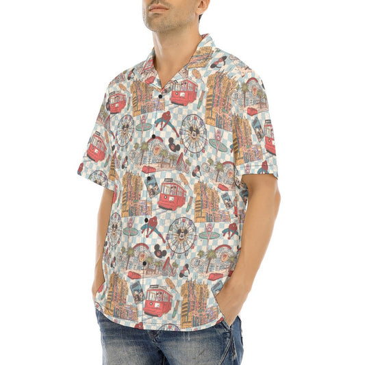 Revamped DCA - Men's Hawaiian Button Up Shirt