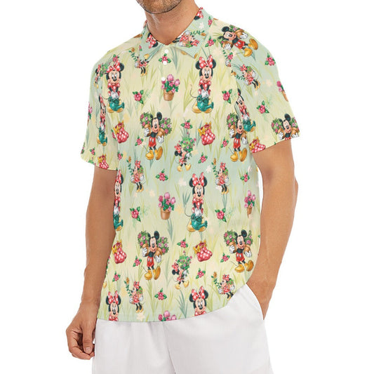 Garden Mouse Helpers at Work - Men's Polo Shirt