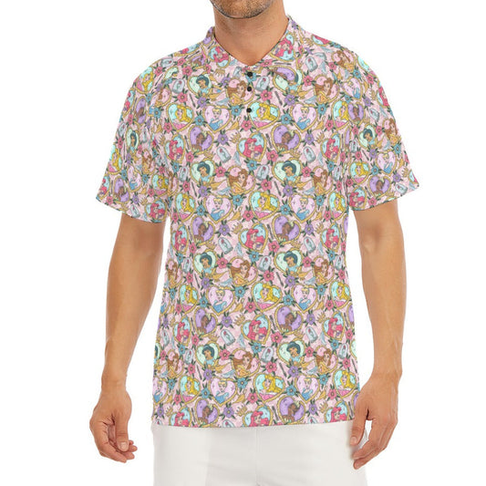 Tattoo Hearts Royal Icons - Men's Polo Shirt