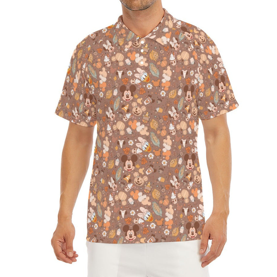 Pumpkin Spice Friends Fall - Men's Polo Shirt