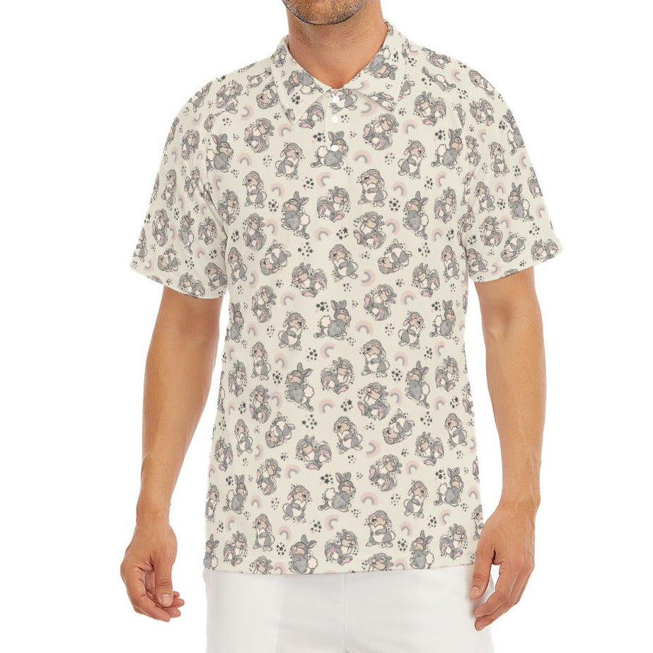 Bouncy Bunny Bliss - Men's Polo Shirt