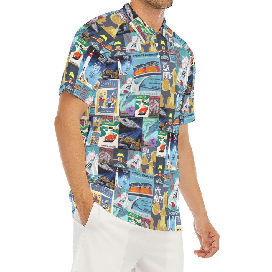 Vintage Tomorrow Ride Posters - Men's Polo Shirt