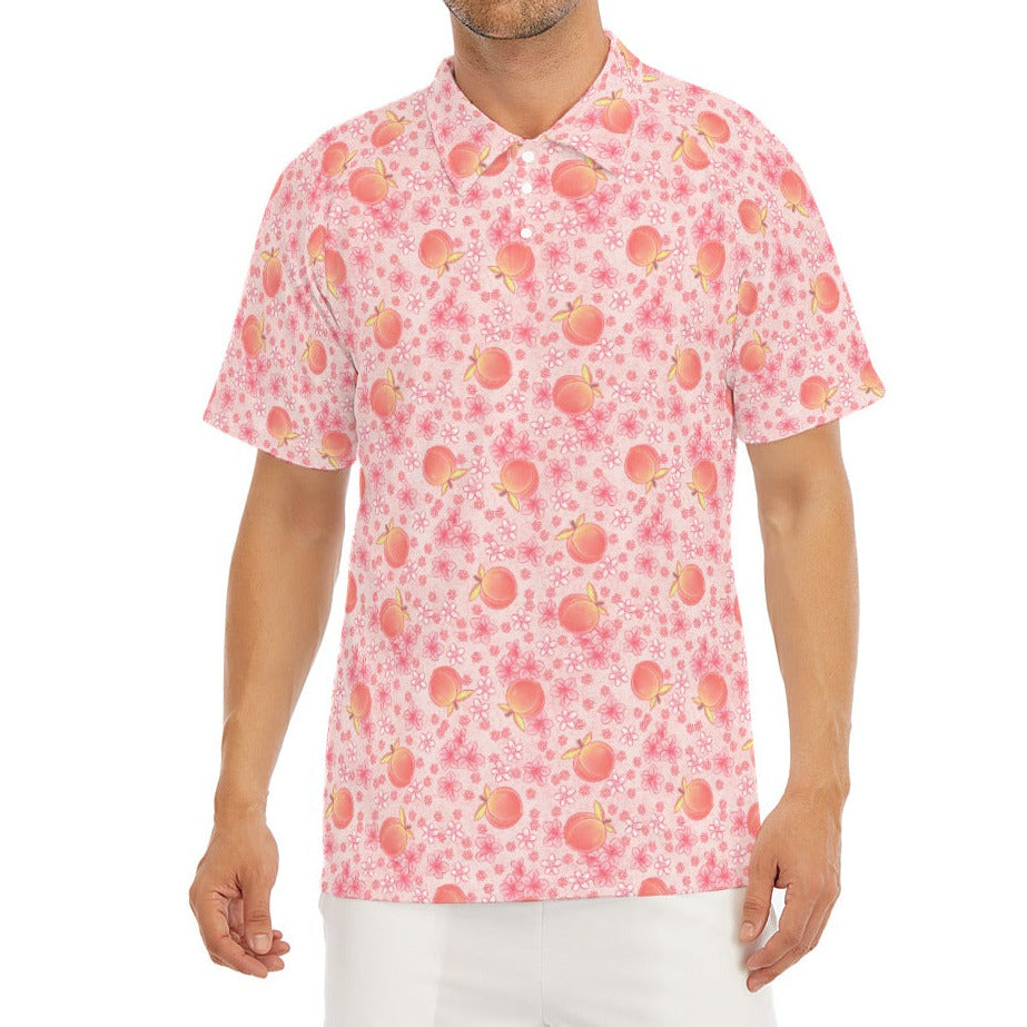 Summer Fruits - Peaches - Men's Polo Shirt