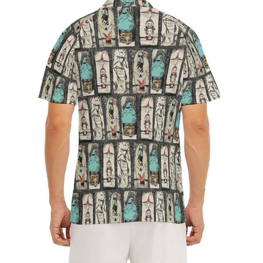 Stretching Haunted Nightmare - Men's Polo Shirt