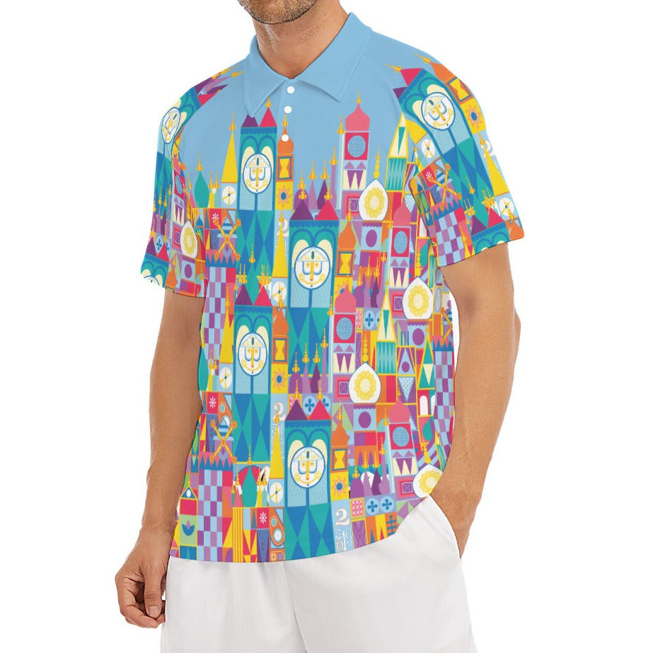 Whimsical World Facade - Men's Polo Shirt