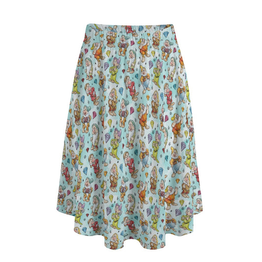 Seven Helpers Sketch - Women's Pocket Midi Skirt
