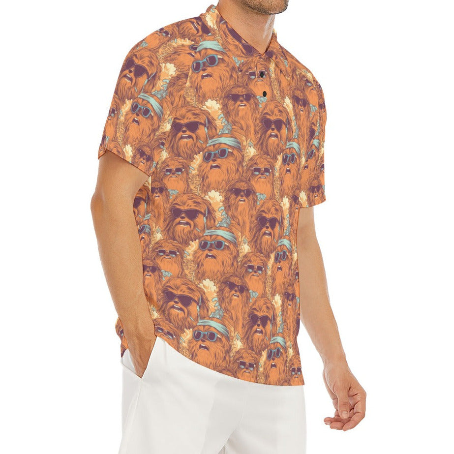 Retro Furry Friend Summer Vibes - Men's Polo Shirt