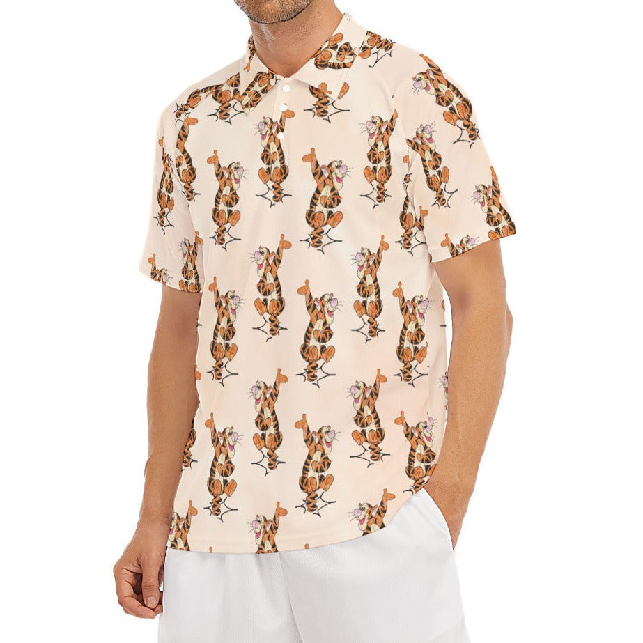 Sketched Bouncing Buddy - Men's Polo Shirt