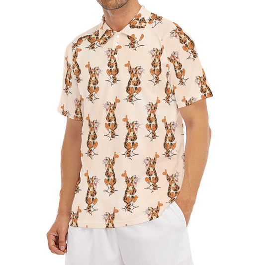 Sketched Bouncing Buddy - Men's Polo Shirt