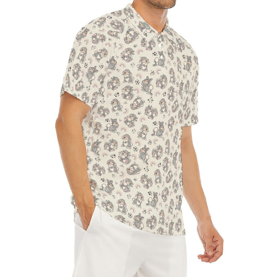 Bouncy Bunny Bliss - Men's Polo Shirt