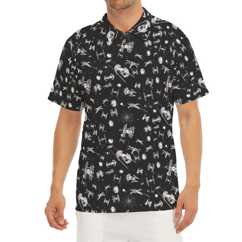 Epic Space Battle Ships - Men's Polo Shirt