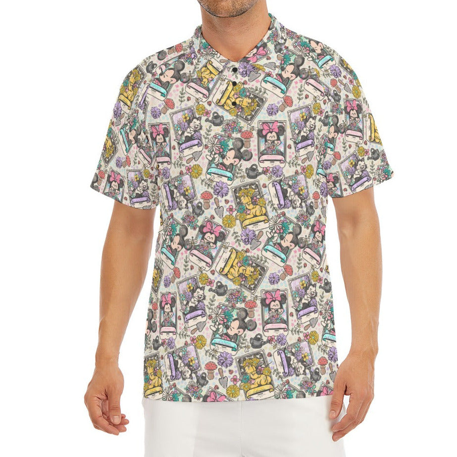 Garden Helpers Seed Packets - Men's Polo Shirt