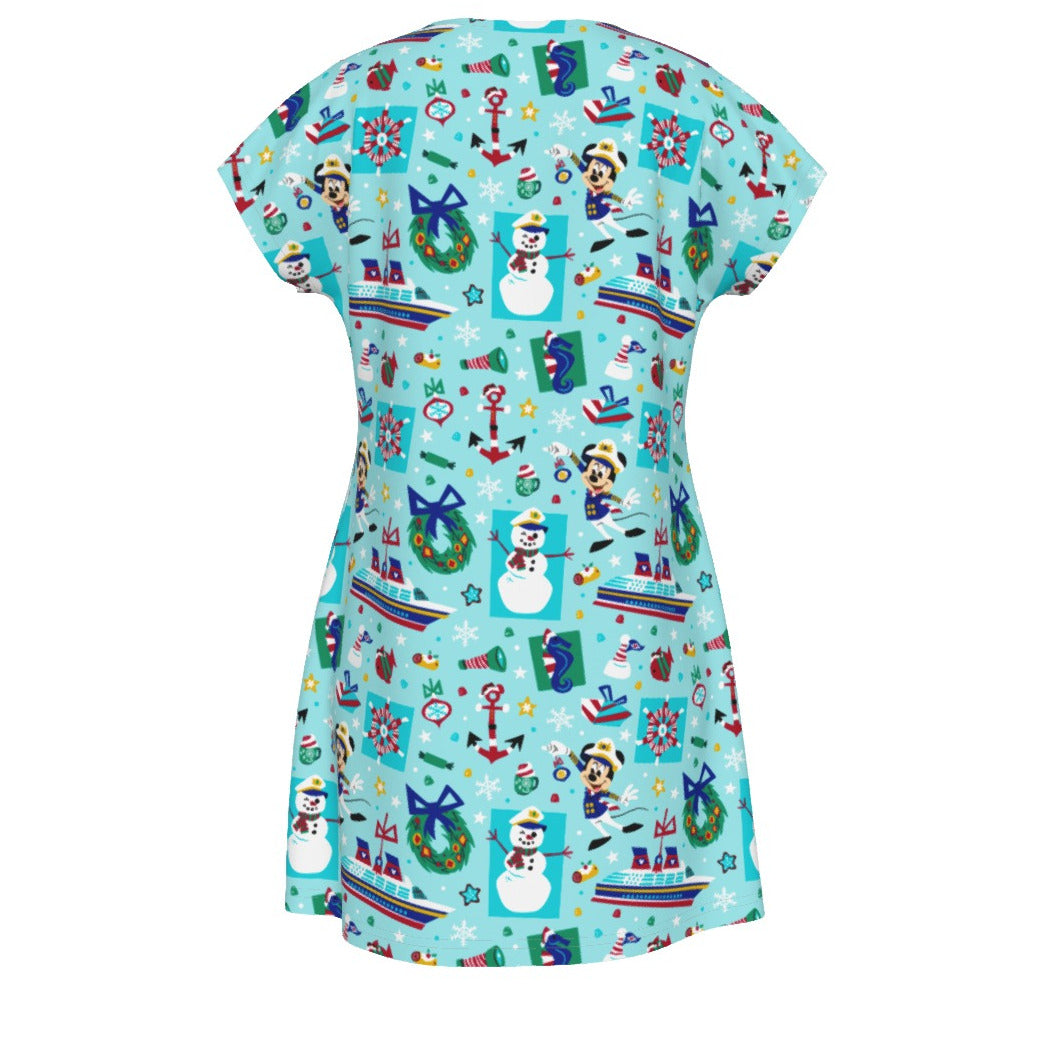 Mouse's Merry Cruise - Women's T-Shirt Dress