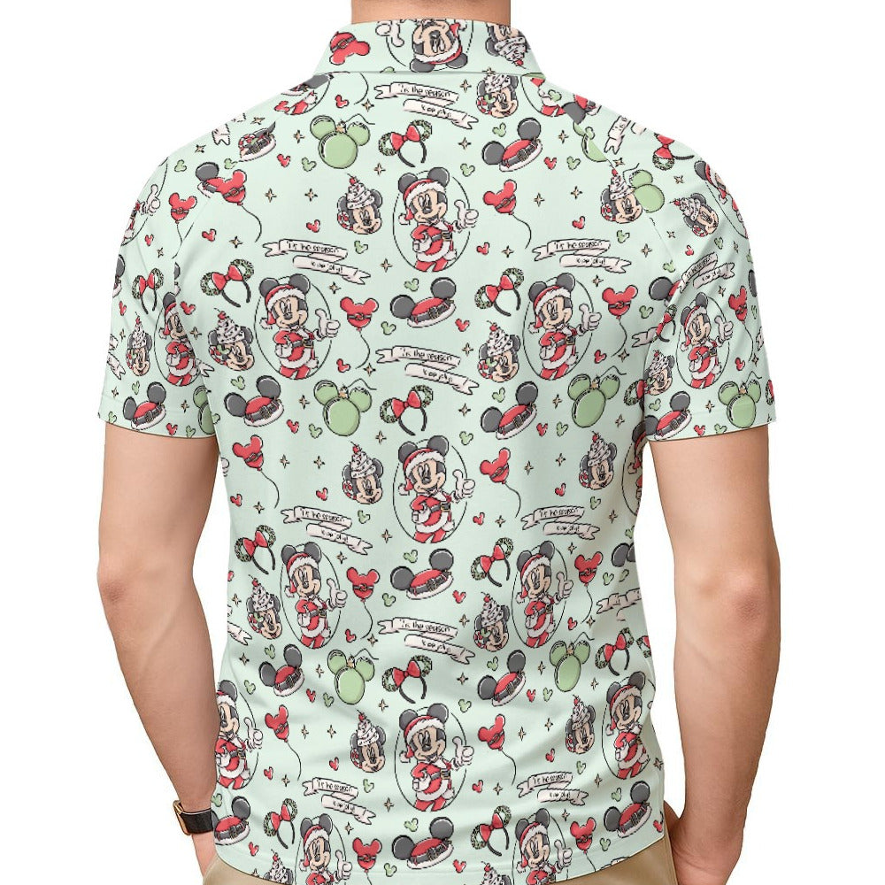 Mouse Pair Jolly Holiday - Men's Polo Shirt