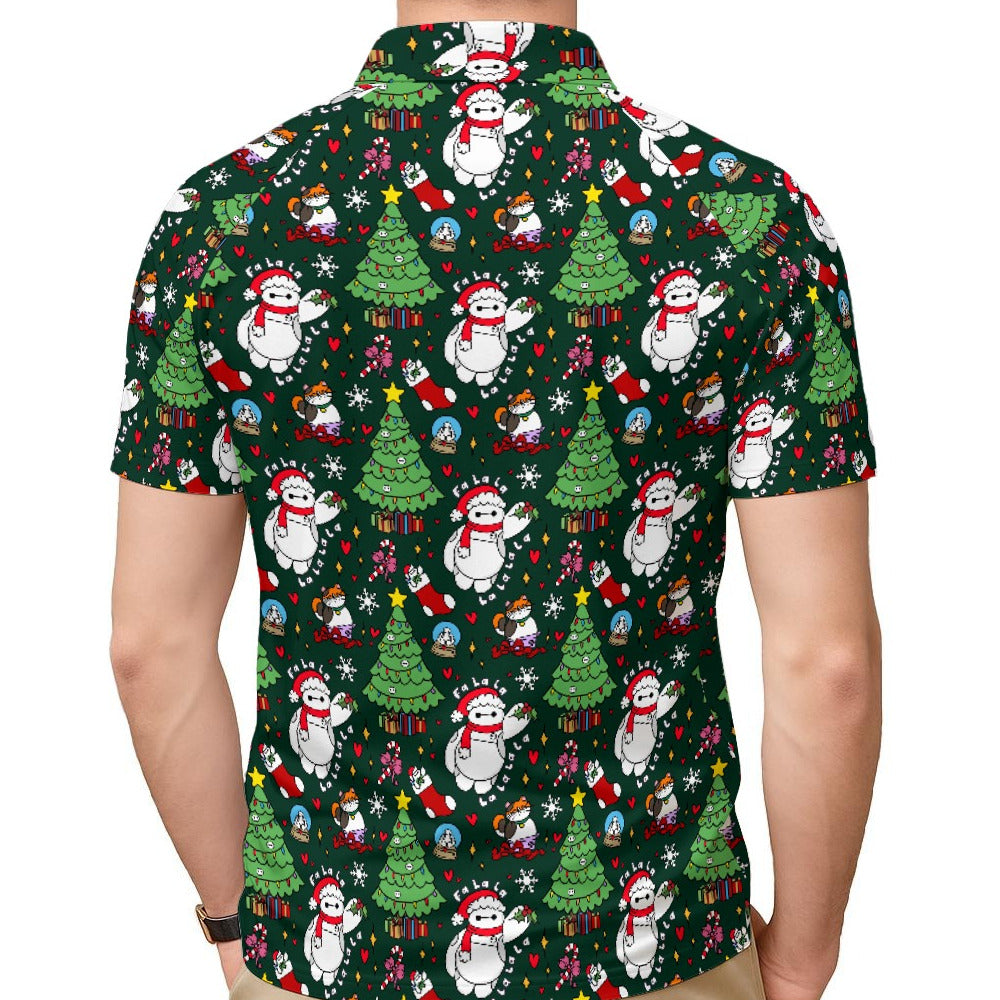 Robot Christmas Cheer - Men's Polo Shirt