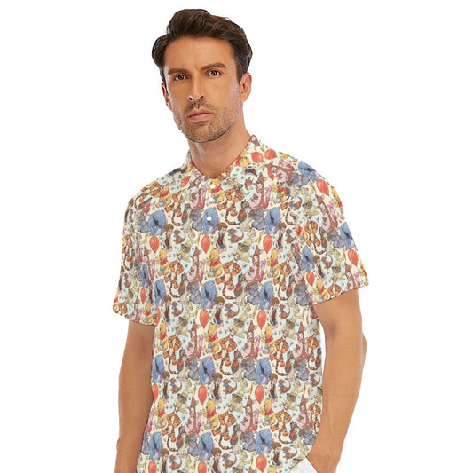 Woodland Friends Sketch - Men's Polo Shirt