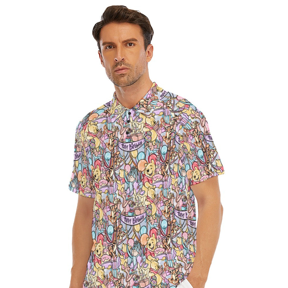 Birthday Bash in the Woods - Men's Polo Shirt
