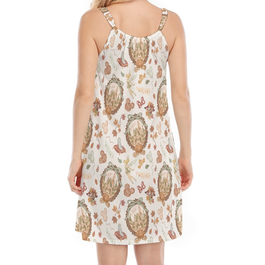 Fairy Fall Cameos - Women’s Adjustable Sundress