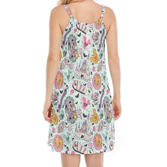 Pastel Spooky Party - Women’s Adjustable Sundress