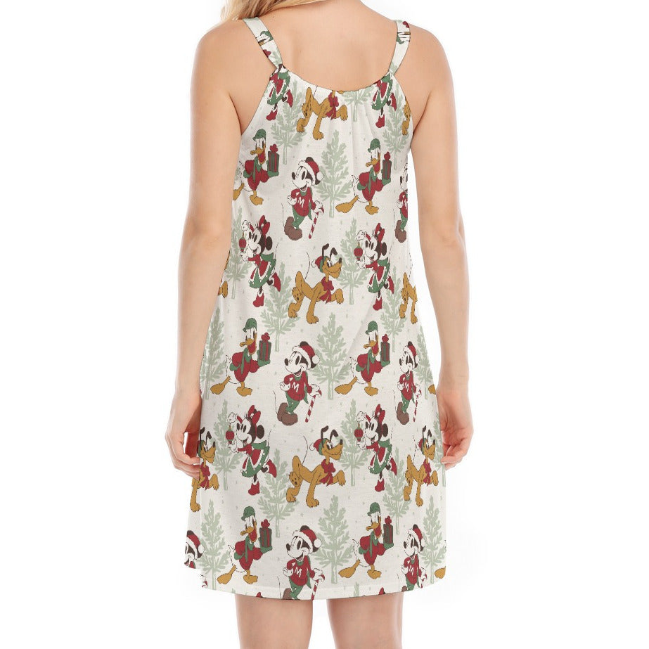 Classic Cartoon Crew Tinsel Trade - Women’s Adjustable Sundress