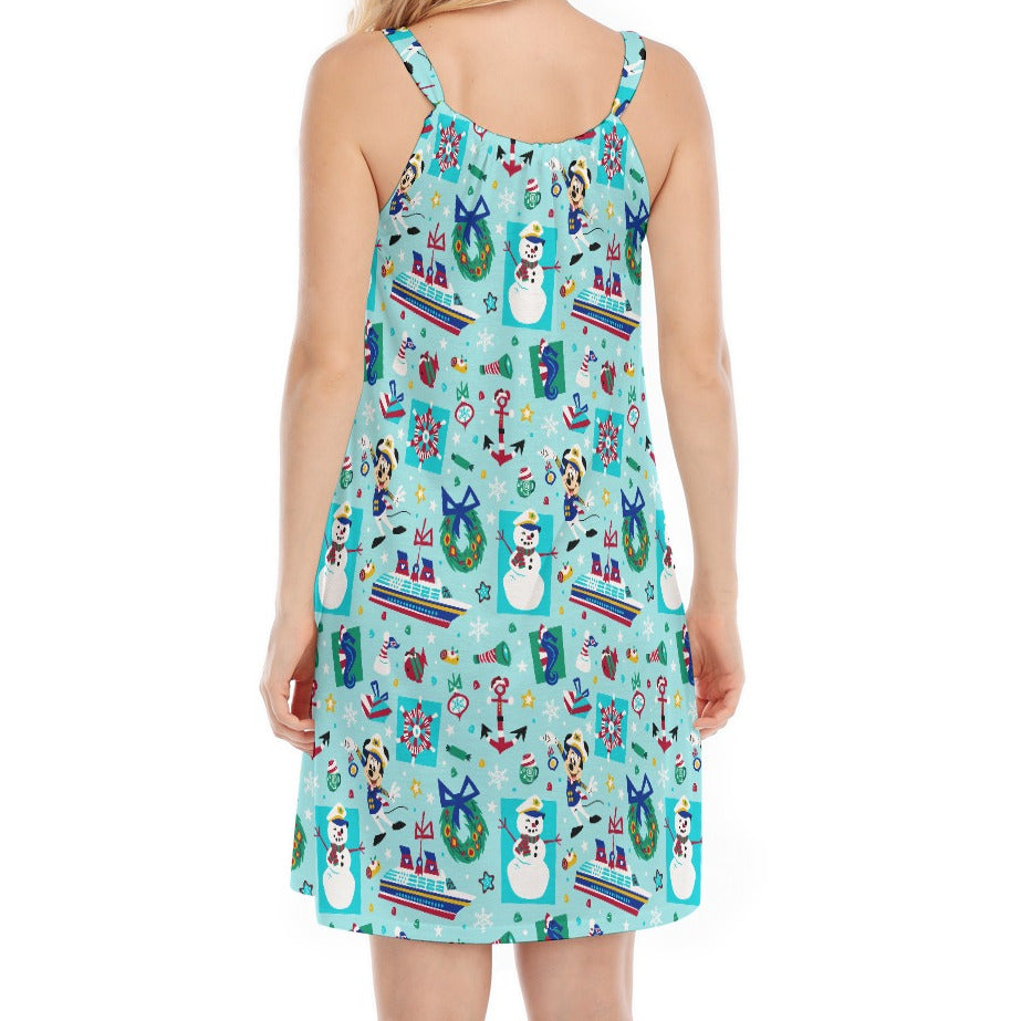 Mouse's Merry Cruise - Women’s Adjustable Sundress