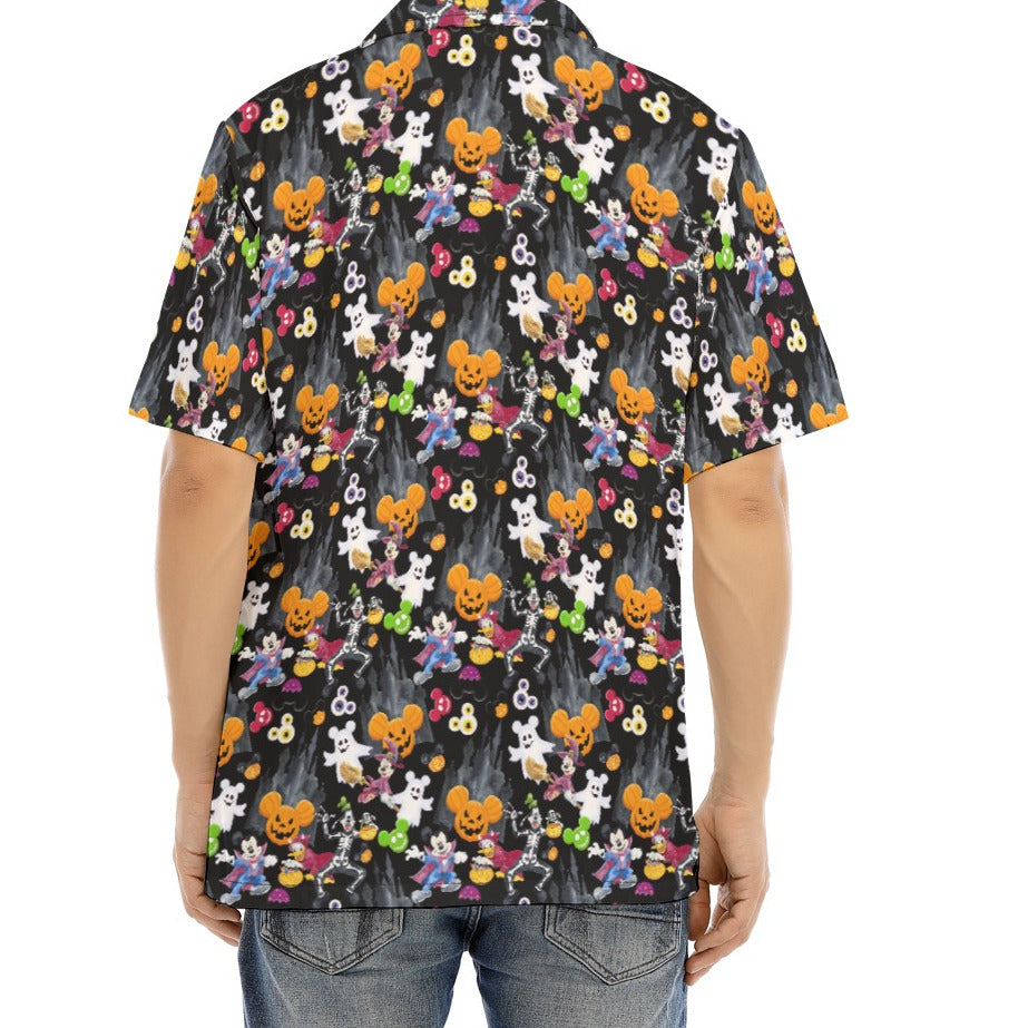 Mouse Gang Trick or Treat - Men's Hawaiian Button Up Shirt