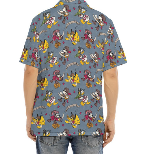 Cruise Pirate Night - Men's Hawaiian Button Up Shirt