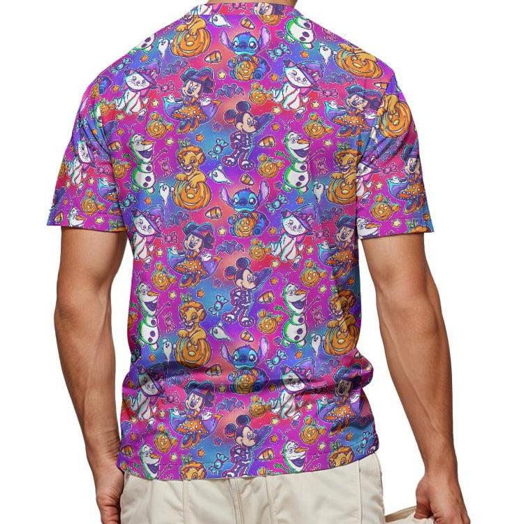 Classic Character Halloween Mashup - Men's Short Sleeve T-Shirt