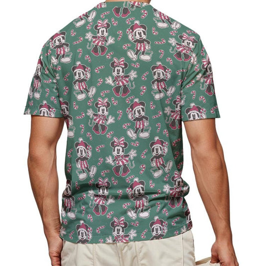 Mouse and Bow Peppermint Pals - Men's Short Sleeve T-Shirt