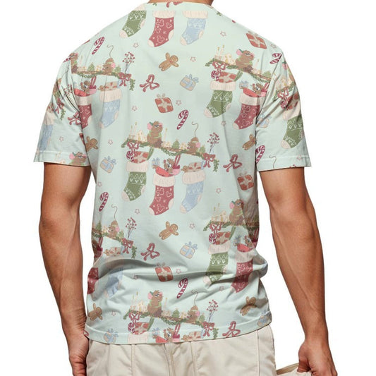 Fairytale Christmas Stocking Stowaways - Men's Short Sleeve T-Shirt