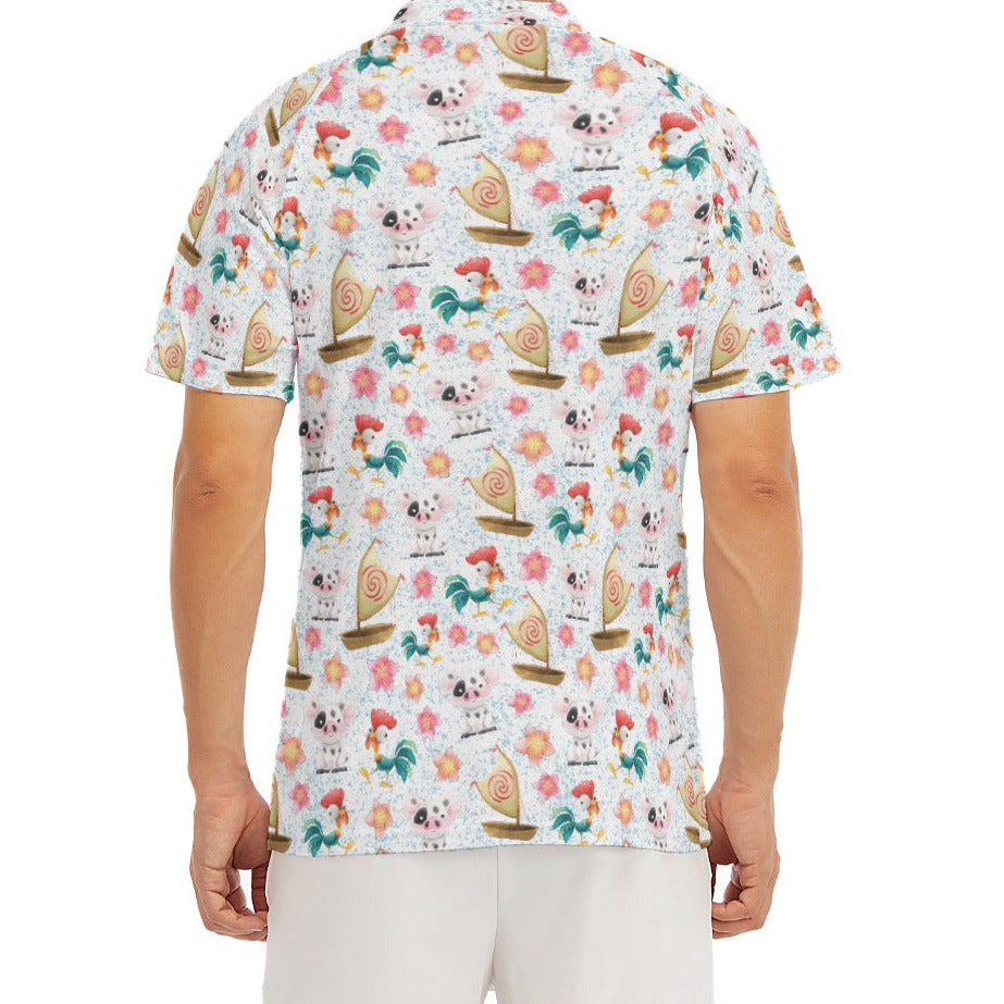 Island Pig & Rooster Duo - Men's Polo Shirt
