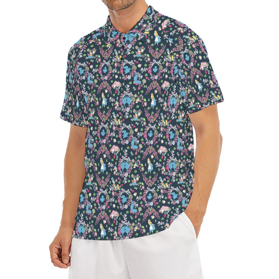 Garden Whimsy - Wonderland Dreams - Men's Polo Shirt