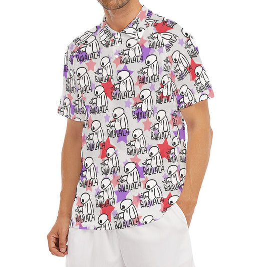 White Robot Balala - Men's Polo Shirt