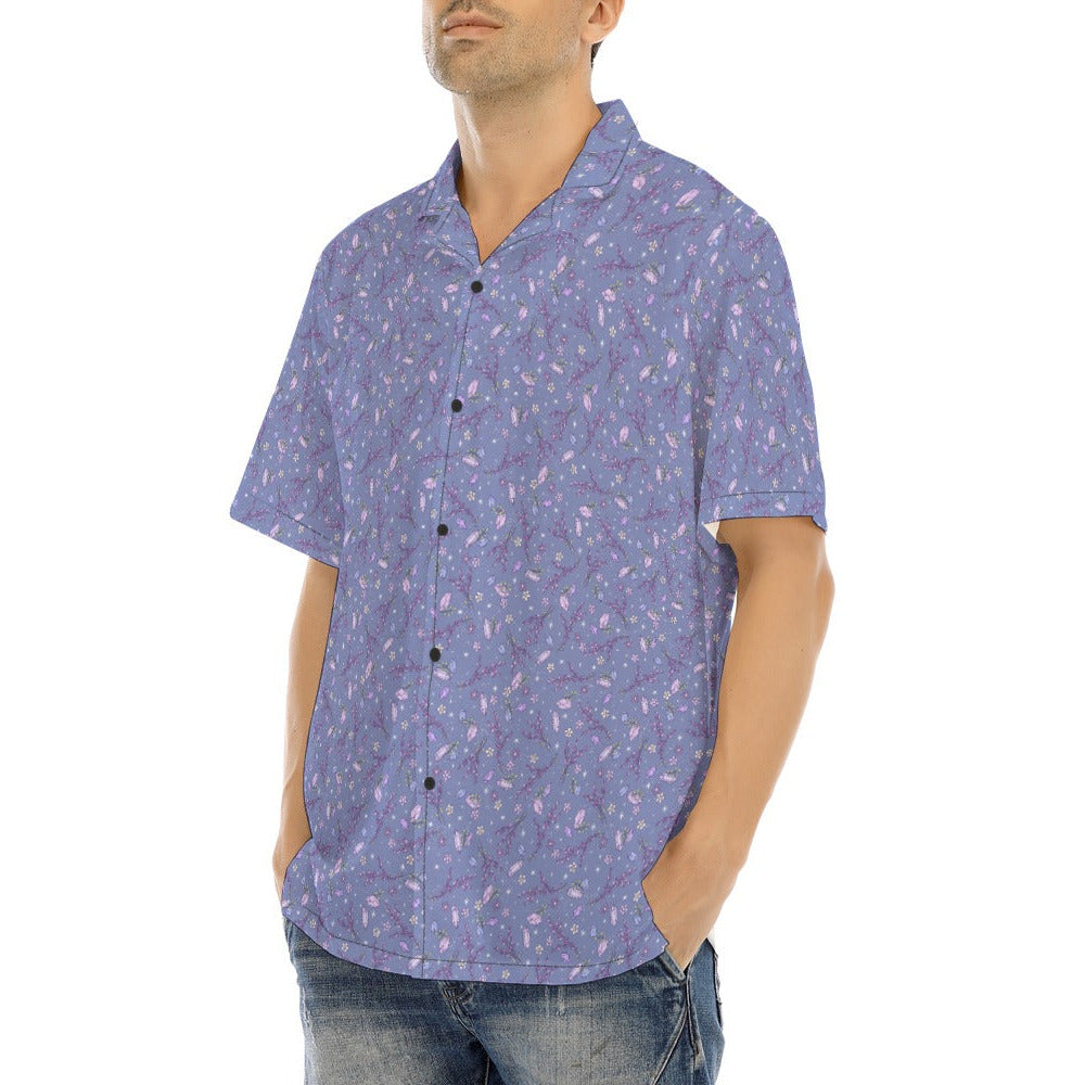 Lavender Vibes - Men's Hawaiian Button Up Shirt