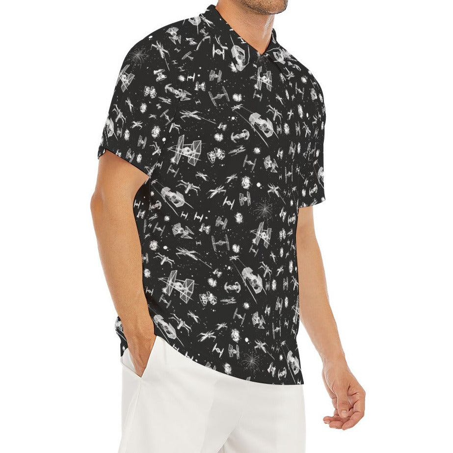 Epic Space Battle Ships - Men's Polo Shirt