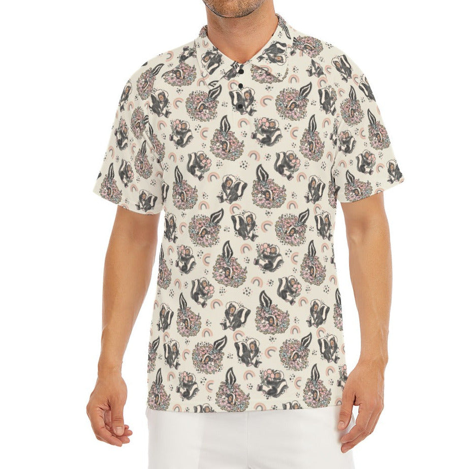 Bashful Blooming Skunk - Men's Polo Shirt