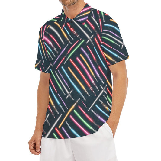 Vibrant Galaxy Sabers - Men's Polo Shirt